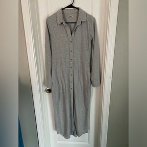 Faherty legend maxi button down dress